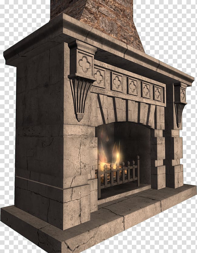 Middle Ages Fireplace Hearth Chimney Masonry oven, garland transparent background PNG clipart