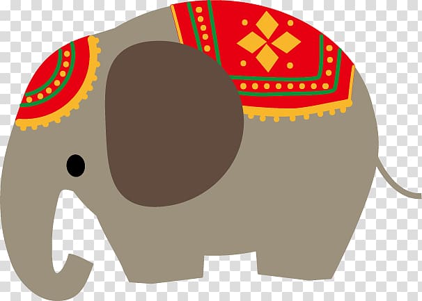 Indian elephant SaJima Thai African bush elephant Illustration Thai massage, top pops transparent background PNG clipart
