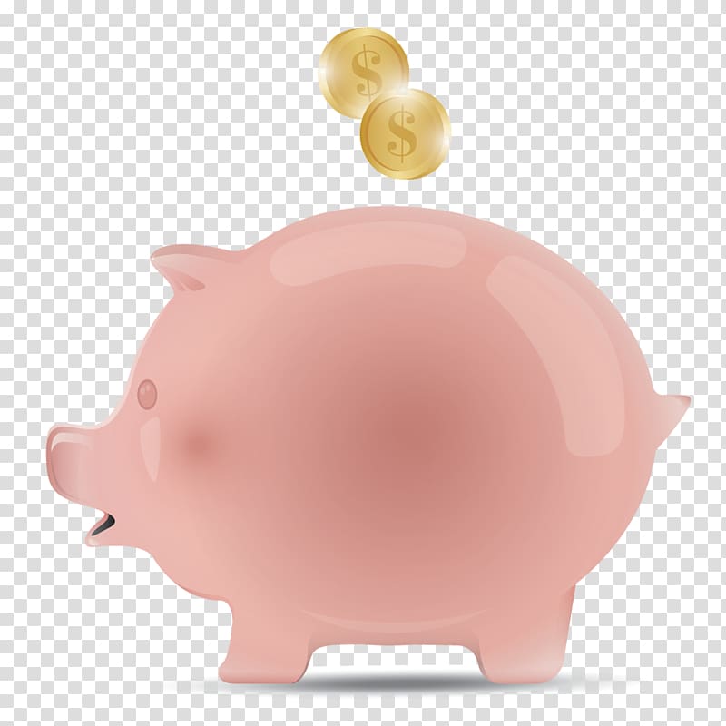 Domestic pig Piggy bank Ceramic, pink ceramic pig piggy bank creatives transparent background PNG clipart
