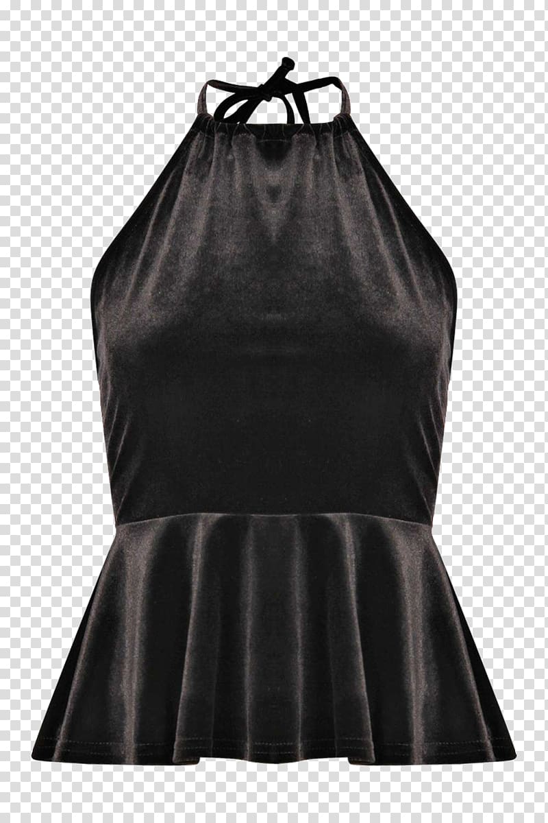 Cocktail dress Satin Sleeve Little black dress, velvet transparent background PNG clipart