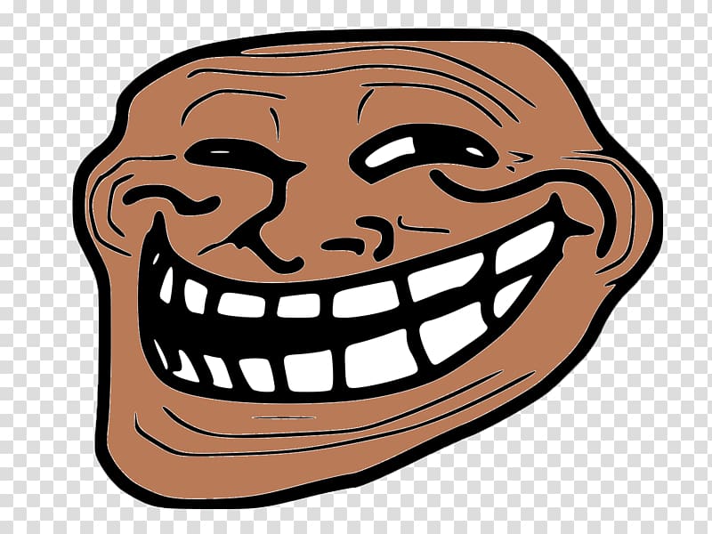 Internet troll Trollface Rage comic Sadness, sad face transparent  background PNG clipart