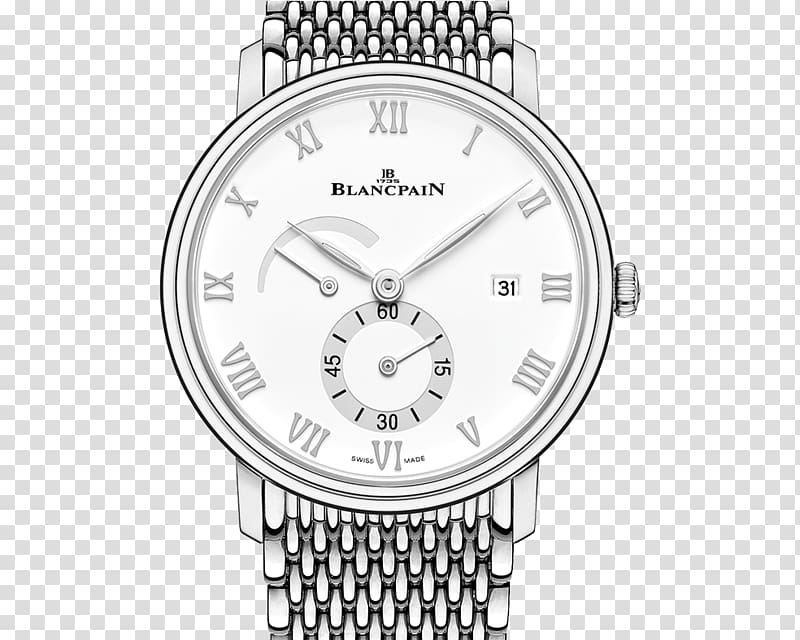 Villeret Blancpain Watch Quantième Power reserve indicator, watch transparent background PNG clipart