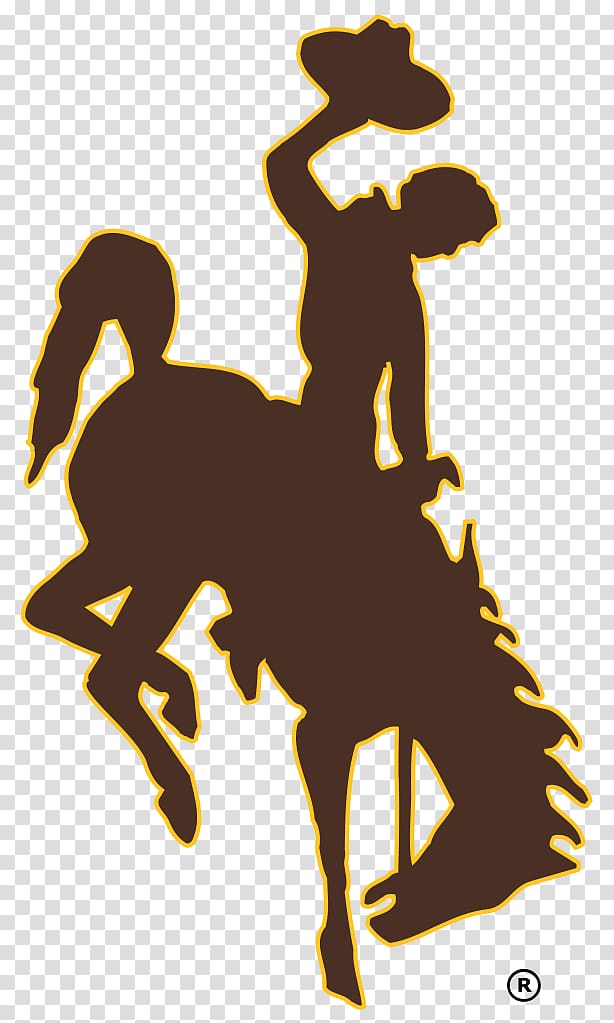 University of Wyoming Wyoming Cowboys football Wyoming Cowboys men\'s basketball Wyoming Cowgirls women\'s basketball NCAA Men\'s Division I Basketball Tournament, Bucking Horse transparent background PNG clipart