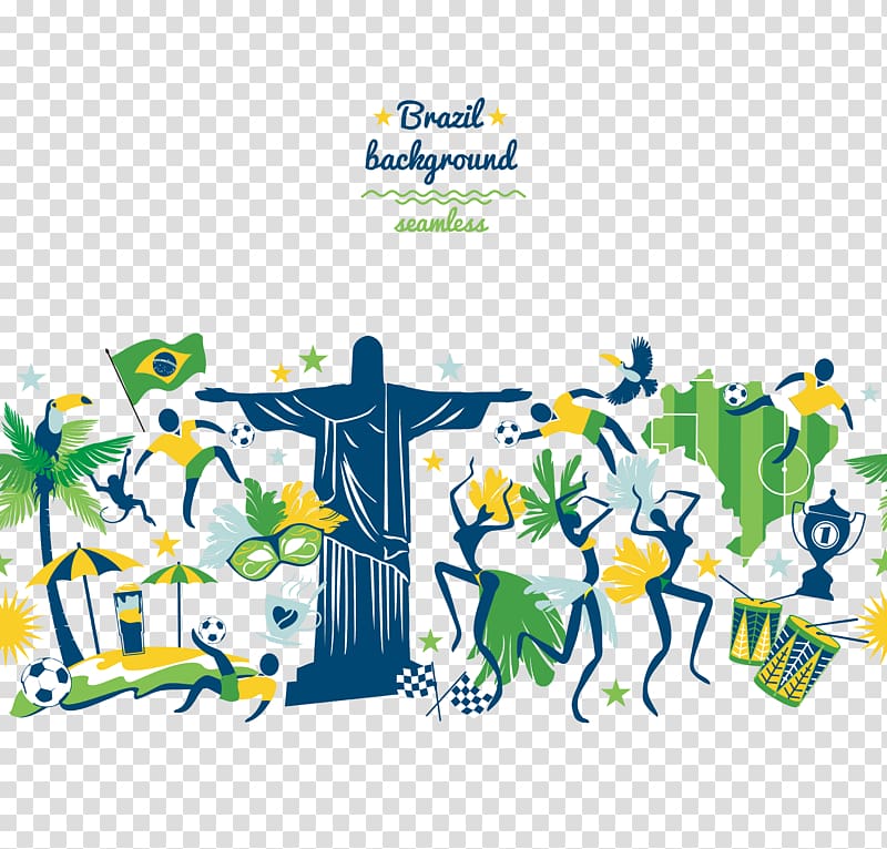 Rio de Janeiro Brazilian Carnival 2016 Summer Olympics Illustration, Rio Olympics transparent background PNG clipart