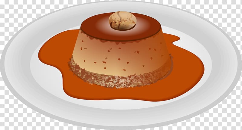 Crxe8me caramel Christmas pudding Custard Chocolate pudding , Brown chocolate pudding transparent background PNG clipart
