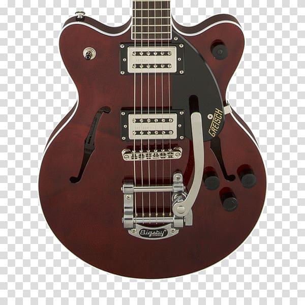 Bigsby vibrato tailpiece Gretsch G2655T Streamliner Center Block Jr Gretsch G2622T Streamliner Center Block Double Cutaway Electric Guitar Semi-acoustic guitar, electric guitar transparent background PNG clipart