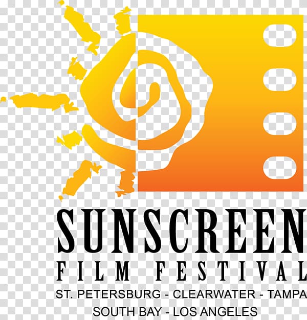 Hermosa Beach Logo Sunscreen Film Festival Brand Font, transparent background PNG clipart