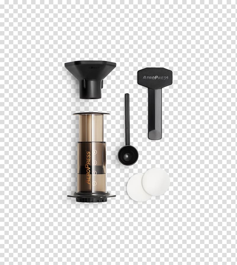 AeroPress Coffeemaker Espresso Cafe, coffee theme transparent background PNG clipart