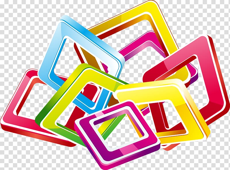 Visual design elements and principles, Colorful squares transparent background PNG clipart