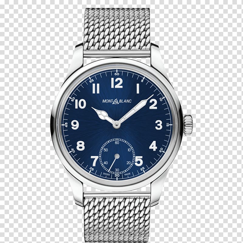 Villeret Automatic watch Montblanc Chronograph, Montblanc mechanical watches Blue watches male table transparent background PNG clipart