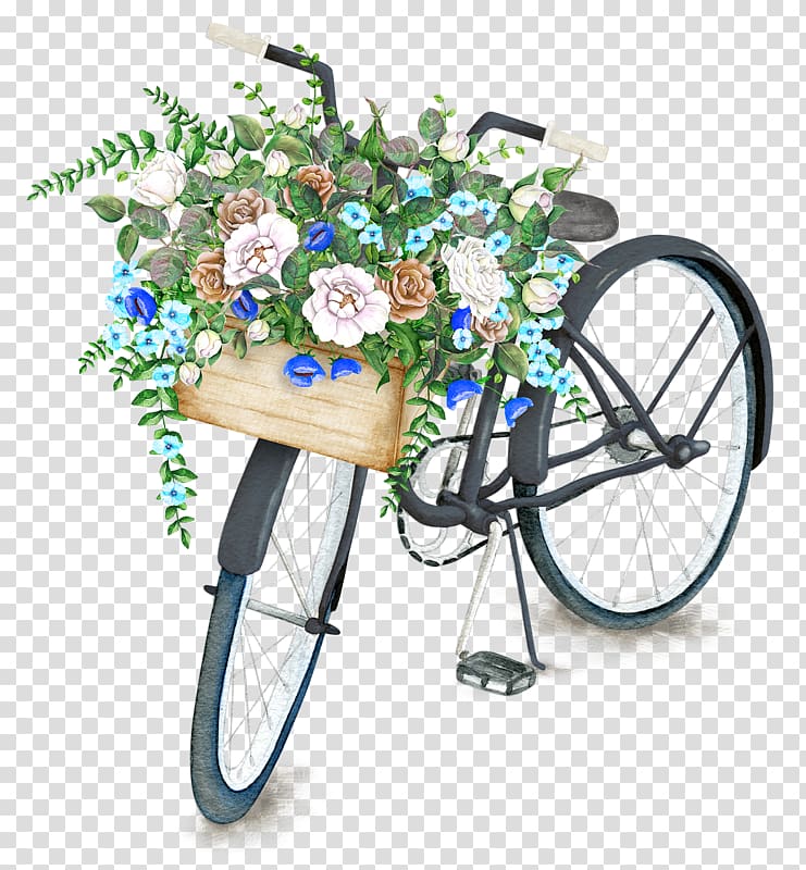 Bicycle Baskets Bicycle Baskets Flower , Bicycle transparent background PNG clipart