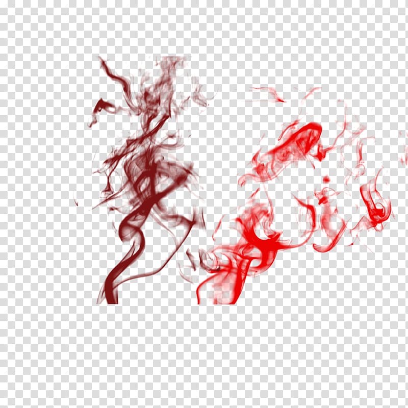 Haze Red, Color hot air smoke material transparent background PNG clipart
