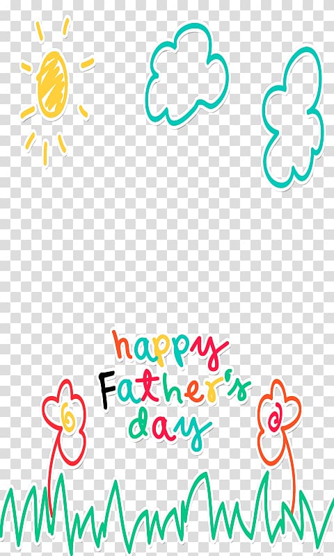 Greeting & Note Cards Father\'s Day Frames , Happy Fathers Day Card transparent background PNG clipart