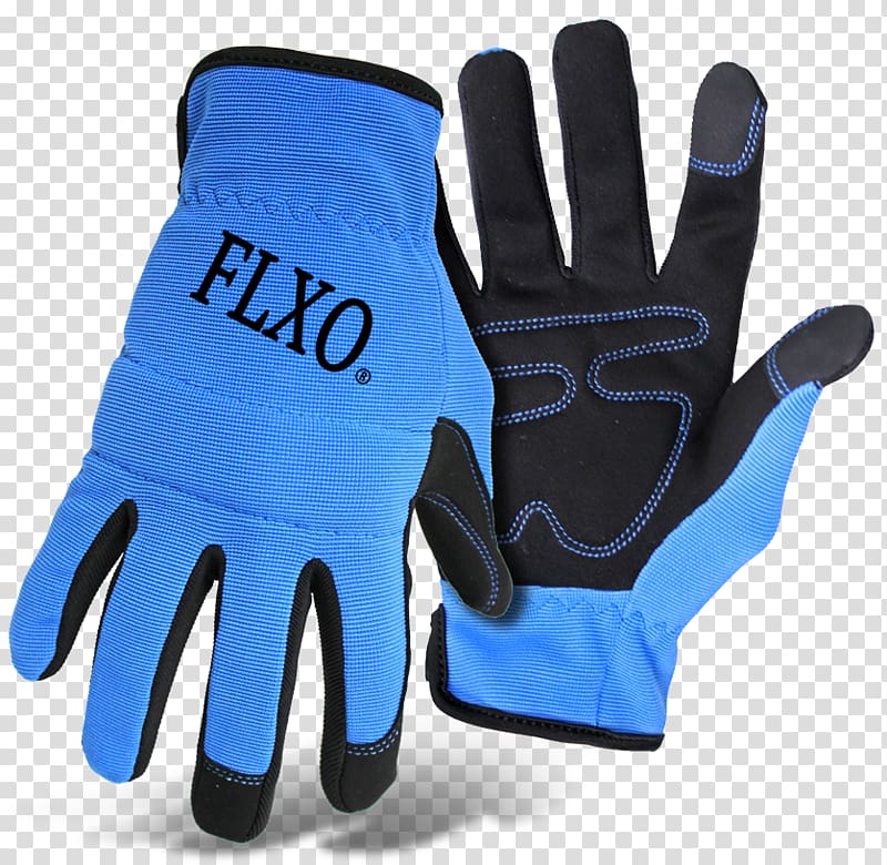 Bicycle Glove T-shirt Lacrosse glove Clothing Soccer Goalie Glove, vis with green back transparent background PNG clipart