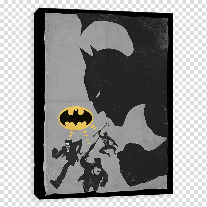 Batman Canvas print DC Comics Joker, black panther paw logo transparent background PNG clipart