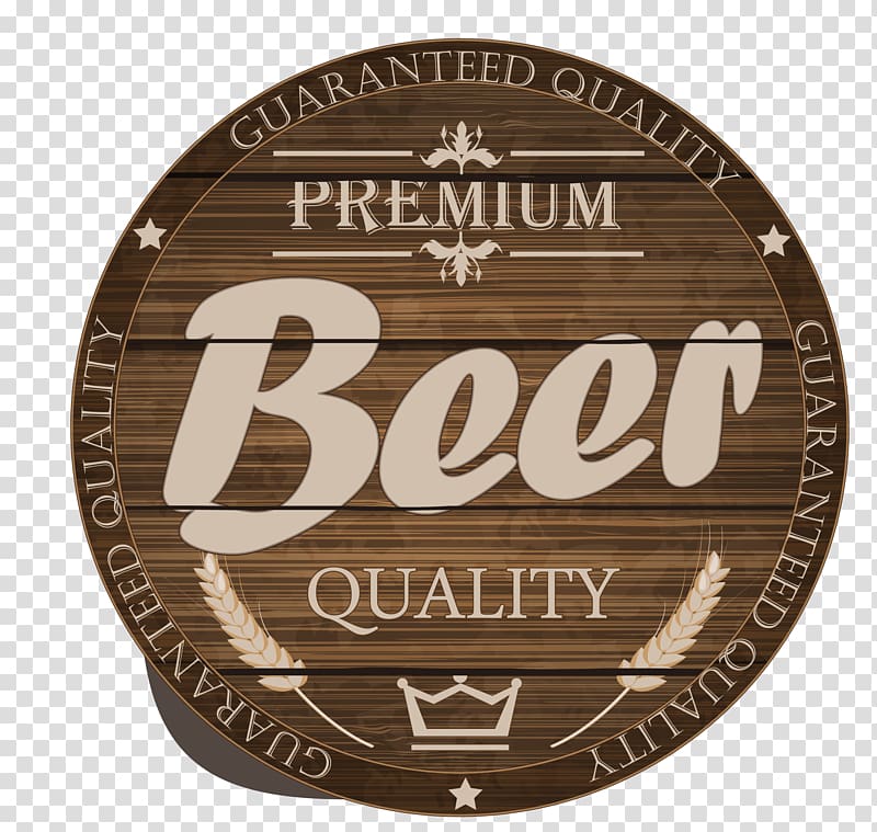 Label Barrel Wood Paper, Wooden beer beer label transparent background PNG clipart