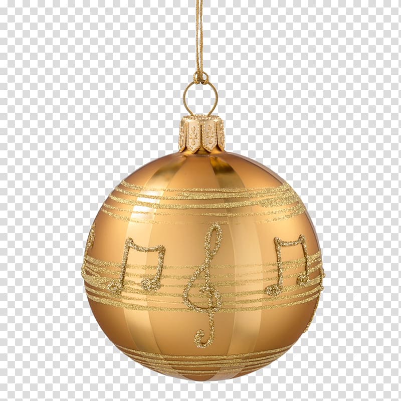 Christmas ornament Bombka Musical note, christmas transparent background PNG clipart