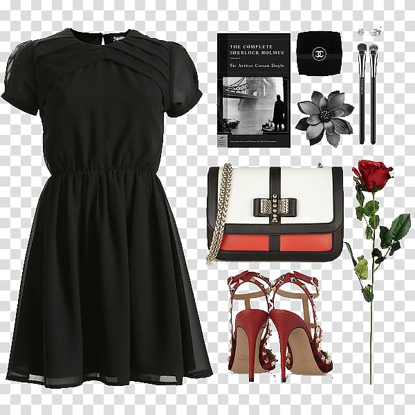 Little black dress Fashion Skirt Woman, women with high-end skirt transparent background PNG clipart