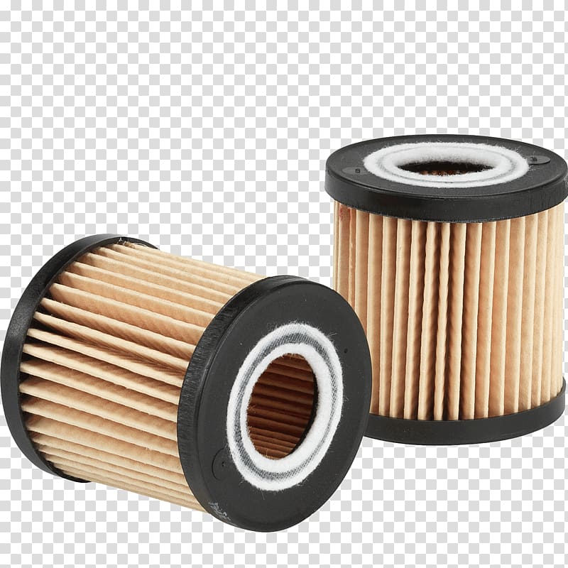 two black-and-orange oil filters, Air filter Car Oil filter Fuel filter, filter transparent background PNG clipart