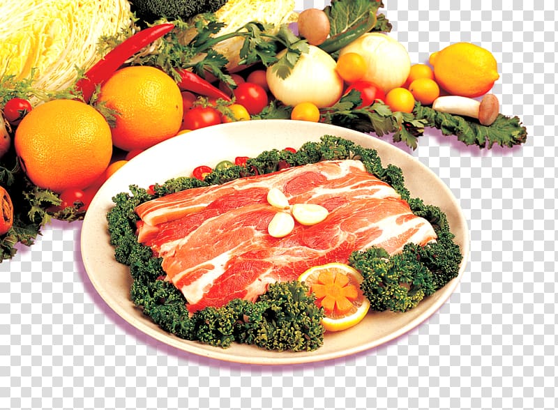 Korean cuisine Food , meat transparent background PNG clipart