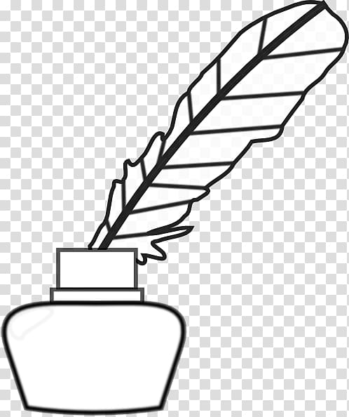 Paper Quill Pen Inkwell , Pen Drawing transparent background PNG clipart