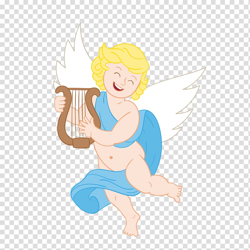 Wing Euclidean Illustration, Little Angel transparent background PNG clipart