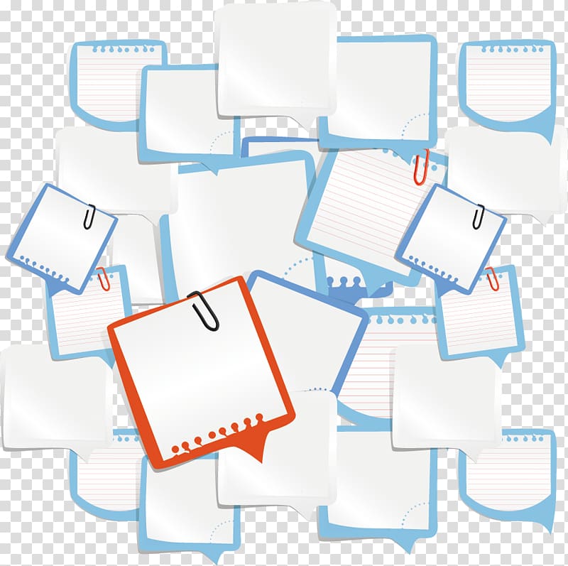 Paper Post-it note Sticker Illustration, Notes material transparent background PNG clipart