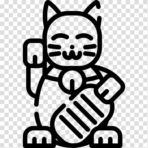 Maneki-neko Computer Icons Cat , maneki neko transparent background PNG clipart