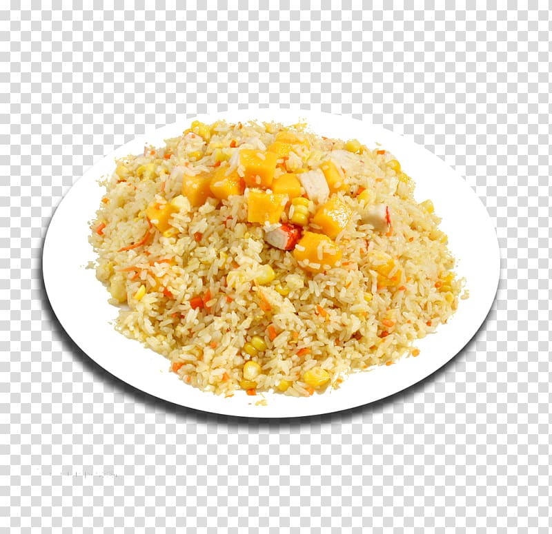 Yangzhou fried rice Chahan Pilaf, A dish of fried rice product transparent background PNG clipart