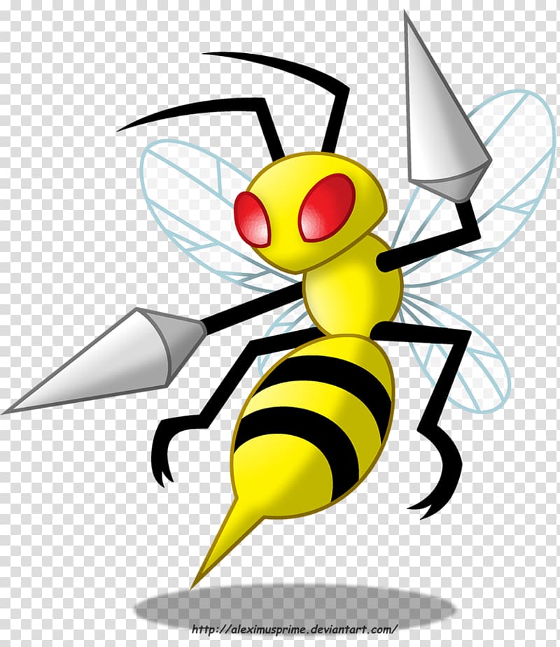 Beedrill Pokémon GO Art Honey bee, Earthquake Drill Cartoon transparent background PNG clipart