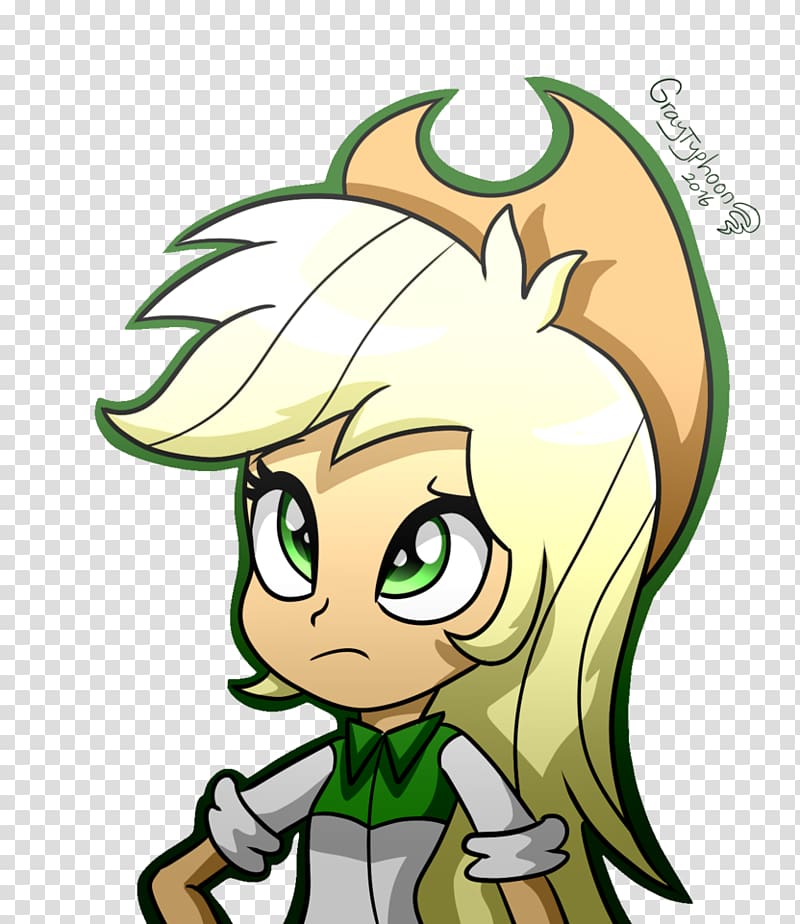 Applejack Horse My Little Pony: Equestria Girls, Hairstyle Bob Haircut transparent background PNG clipart
