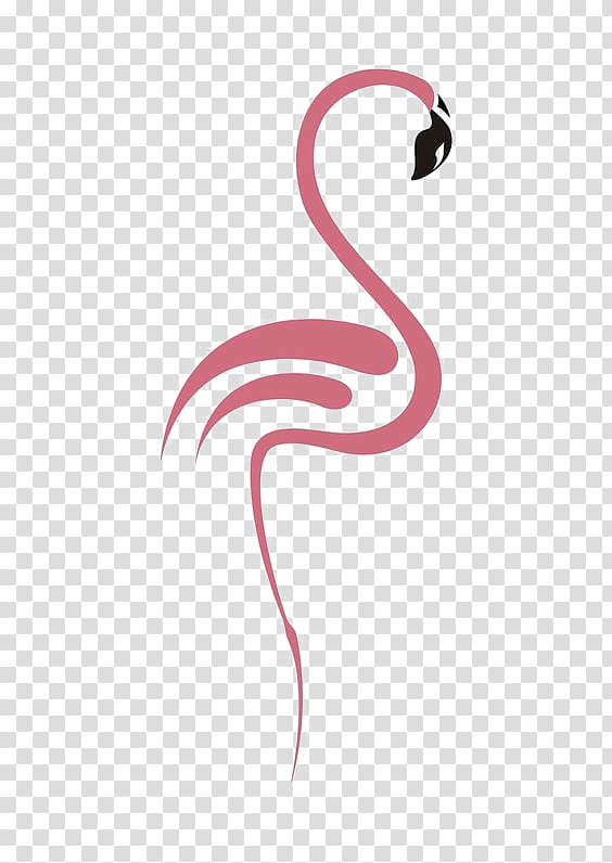 hand-painted flamingos transparent background PNG clipart