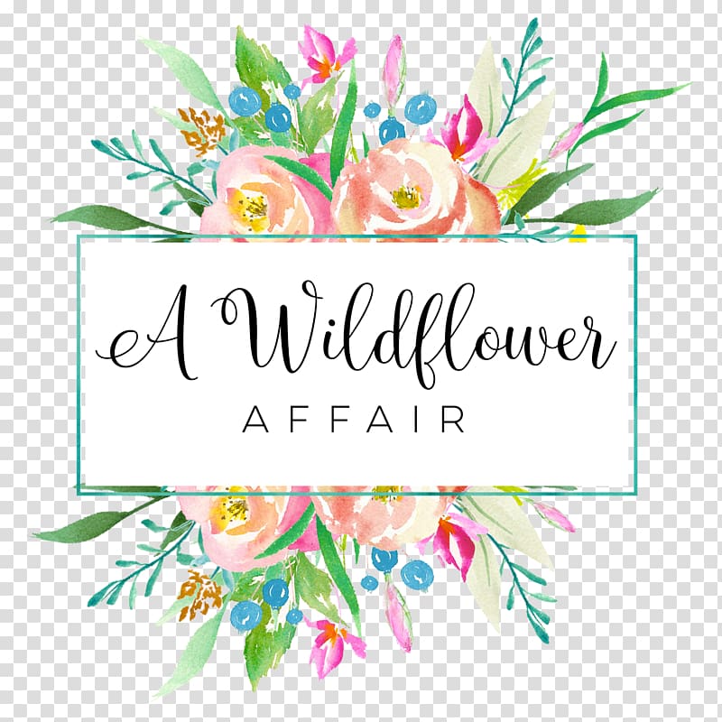 Logo Watercolour Flowers, wildflower heading box transparent background PNG clipart