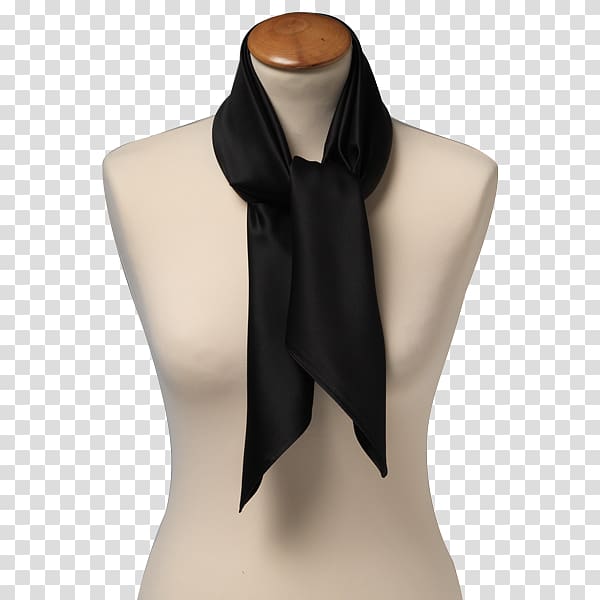 Scarf Foulard Necktie Handkerchief Shawl, black scarf transparent background PNG clipart