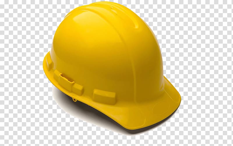 yellow hard hat illustration, Architectural engineering Building Hard hat, helmet transparent background PNG clipart