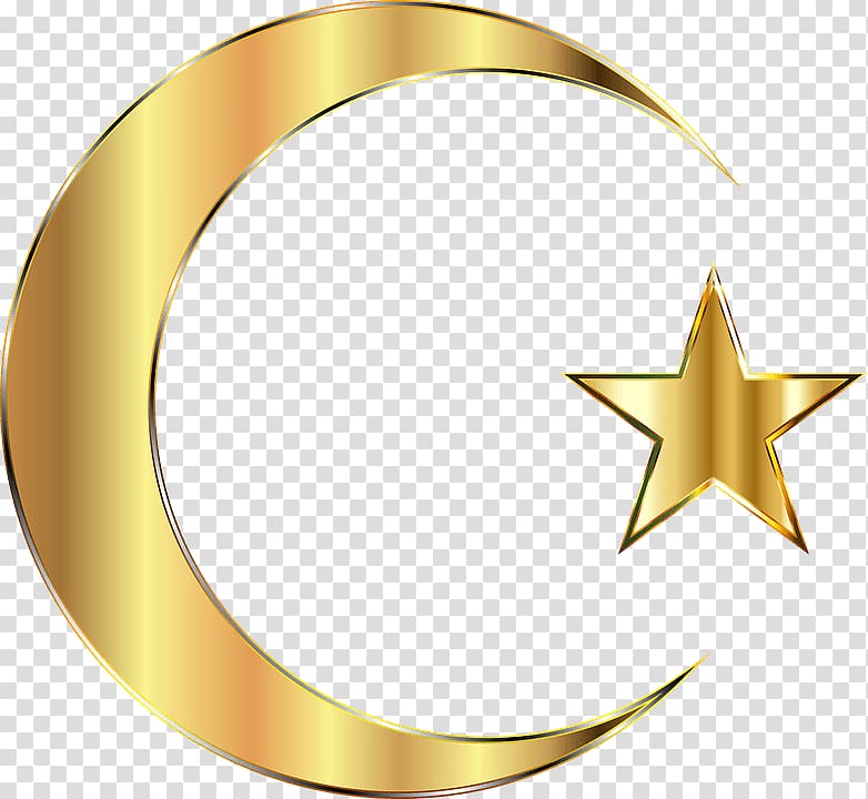 Flag of Turkey , Golden Moon Crescent transparent background PNG clipart