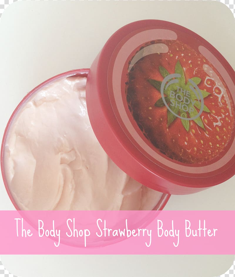 The Body Shop Body Butter ボディバター Strawberry SUN, strawberry transparent background PNG clipart