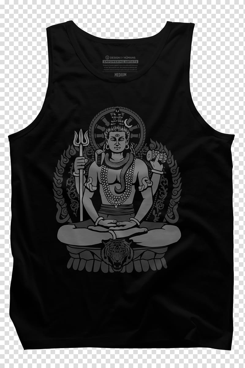Mahadeva Adiyogi Shiva statue T-shirt Parvati Deity, T-shirt transparent background PNG clipart