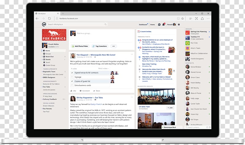 Workplace by Facebook Facebook F8 Enterprise social networking, facebook transparent background PNG clipart