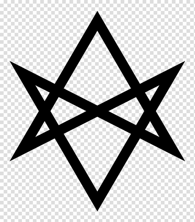 Unicursal hexagram Symbol Triangle Magick, eight auspicious symbol transparent background PNG clipart