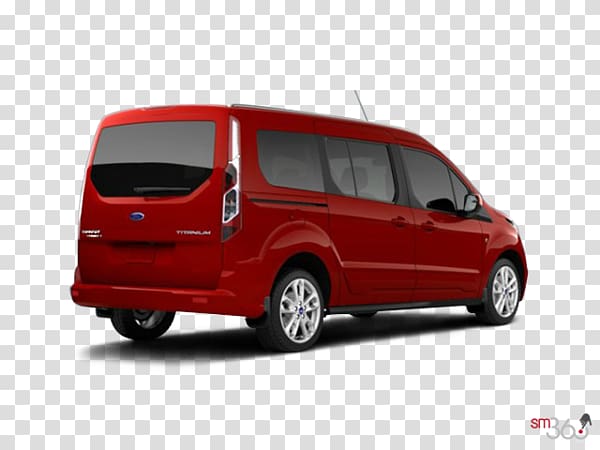 Compact van 2017 Ford Transit Connect Titanium Wagon Minivan Car, car transparent background PNG clipart