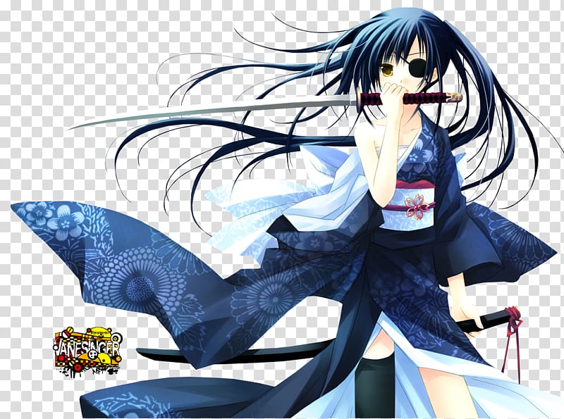 Anime Animation Manga Sword Girls, Anime transparent background PNG clipart