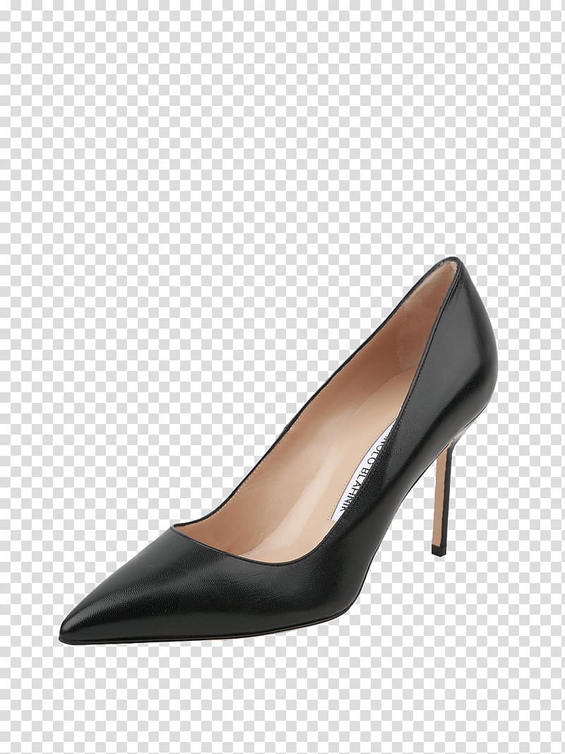High-heeled footwear Shoe Designer, Female black high heels Manolo transparent background PNG clipart