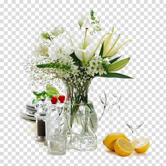 Flower Babys-breath Lilium Vase , White bouquet transparent background PNG clipart
