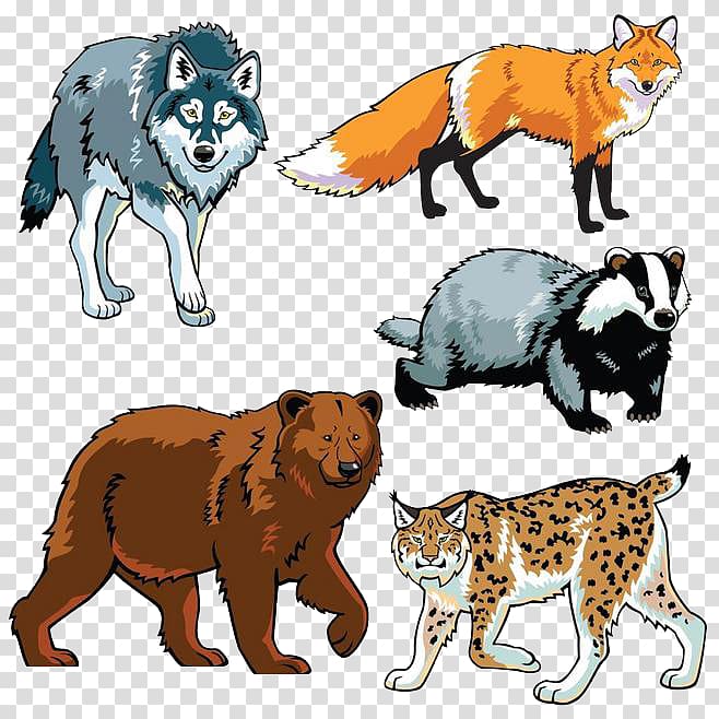 Wildlife Drawing Animal , Forest animals transparent background PNG clipart