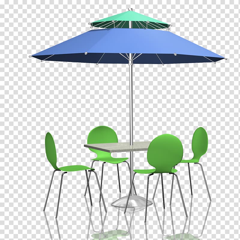 table and chairs with parasol