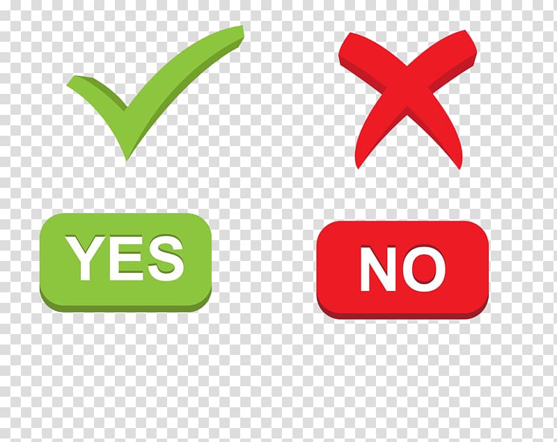 yes or no illustration, Check mark Icon design Icon, Right and wrong transparent background PNG clipart