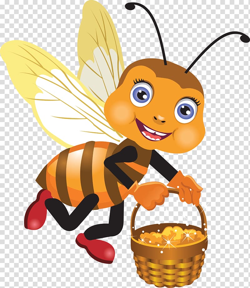 Honey bee Insect, bees and honey label material transparent background PNG clipart