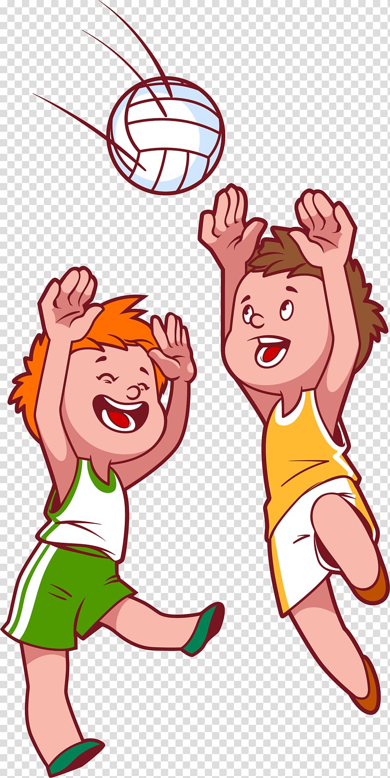 Beach volleyball Child , Cartoon character children transparent background PNG clipart