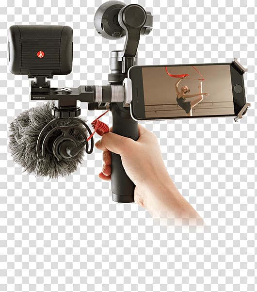Osmo Camera Gimbal DJI Unmanned aerial vehicle, Camera transparent background PNG clipart